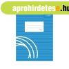 F�zet iskolai A5, 32lap, vonalas 16-32 2.oszt�lyos Bluering�