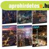 F�zet iskolai A4, 40lap, kock�s Ars Una CITY LIGHT (5420) 24
