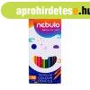 Sz�nes ceruza k�szlet, h�romsz�glet� Nebulo 12 klf. sz�n