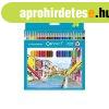 Sz�nes ceruza k�szlet, h�romsz�glet� Connect 24 klf. sz�n