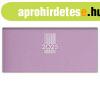 Zsebnapt�r MyPastel fekv� heti, kr�msz�n� lapokkal lila Dayl