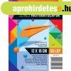 Hajtogat�lapok sz�nes 12x16 cm, vegyes sz�nek, 50 lap/csomag