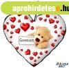 Sz�v alak� p�rna, t�bl�s maci sz�vekkel, szeretlek