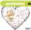 Sz�v alak� p�rna, I love you, maci sok piros sz�vvel