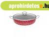 Zom�ncozott szelets�t� l�bas 26 cm+�vegfed� p�tty�s