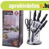 8 darabos k�sk�szlet - fekete