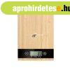 bambusz konyhai m�rleg LCD kijelz�vel