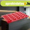 Szilikon h�kifli s�t�forma CULINARIA Red 30 r�szes