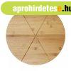 Kinghoff bambusz pizzat�lal� v�g�deszka - 35 cm (KH-1565)
