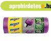 Szemeteszs�k k�thet� f�les 60 literes 20 db/tekercs lila Fin