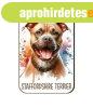 Kuty�s fa h�t�m�gnes, Staffordshire Terrier, barna