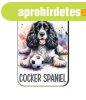 Kuty�s fa h�t�m�gnes, Cocker Spaniel, fekete-feh�r