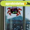 Halloween-i ablakdekor - sz�nes, csill�mos p�k