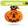 Halloween-i t�k�s lampion - macsk�val - akaszthat� - 26 cm