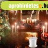 LED gyertya szett (6 db), T�vir�ny�t�val, Hangulatos Dekor�c