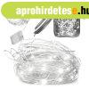 LED dekorat�v dr�tl�mp�k 5m 50LED hideg feh�r