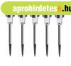 Livarno Home LED Lights - 5 darabos inox - hidegfeh�r napele