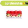 Gyertya adventi piros narancs-fah�j illat� 4 db, 4 cm x 7 cm