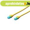DIGITUS Cat.5e U/UTP PVC 2m s�rga patch k�bel