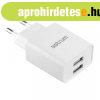 Astrum Pro Dual U24 h�l�zati t�lt� 2X USB, 10W, feh�r