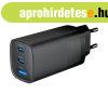 Gembird 3-port 65W GaN USB PowerDelivery fast charger Black
