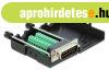 DeLock D-Sub15 male to Terminal Block with Enclosure