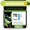 Hp 712/3ED77A tintapatron cyan 3db ORIGINAL