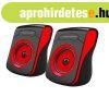 Hangsz�r� Flamenco Sztere� 2.0 USB, Esperanza piros-fekete 