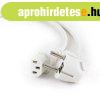 Gembird PC-186W-VDE Power cord (C13) VDE approved 1,8m White