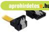 DeLock SATA 70cm down/straight metal yellow