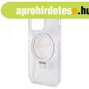 Guess Apple iPhone 15 Pro (6.1) IML Ring Stand Glitter MagSa