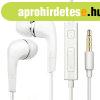 Ut�ngy�rtott feh�r 3,5mm jack sztereo headset hanger�szab�ly