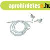 Ut�ngy�rtott feh�r 3,5mm jack sztereo headset h�v�sfogad� go