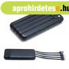  4 az 1-ben PowerBank - USB, Micro USB, Type-C, Lightning k�