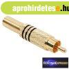 RCA dug� Aranyozott Max. 6 mm-es k�belhez F�m kivitel t�r�sg