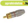  RCA aranyozott dug�, 6mm-es k�belhoz. piros jel�l�s
