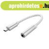 Platinet PMMA9824 Type-C - 3,5mm jack �talak�t� k�bel feh�r