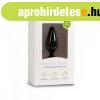 Easytoys Pointy Plug - gy�r�s an�l plug - k�zepes (fekete)