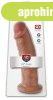 King Cock 10 - nagy tapad�korongos dild� (25cm) - s�t�t nat�