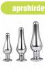 Gleaming Love - an�l cs�cs plug szett - ez�st (3 r�szes)