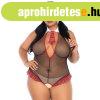 LEG AVENUE ? iskol�sl�ny st�lus�, erotikus teddy (plus size)