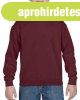 Kereknyak� gyerekpul�ver, Gildan GIB18000, Maroon-S