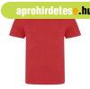 JT100 r�vid ujj� unisex k�rnyakas p�l� Just Ts, Fire Red-3XL