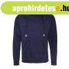 Just Hoods Uniszex keresztbe vart nyak�, vastag kapucnis pul