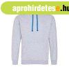 Just Hoods Uniszex kapucnis pul�ver kontrasztos sz�n� kapucn