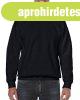 Kereknyak� k�rk�t�tt pul�ver, Gildan GI18000, Black-2XL