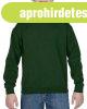 Kereknyak� gyerekpul�ver, Gildan GIB18000, Forest Green-S