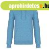 F�rfi organikus kapucnis pul�ver, Kariban KA4027, Cloudy Blu
