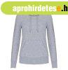 N�i organikus kapucnis pul�ver, Kariban KA4028, Oxford Grey-