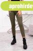 Bord�s anyag� leggings, magas �l�ssel, 9440-es modell, khaki